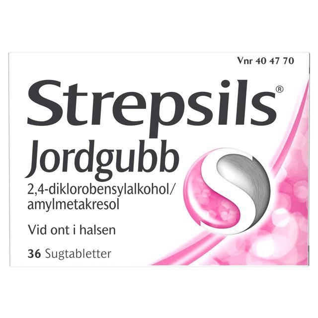 Strepsils Jordgubb 36 sugtabletter product image