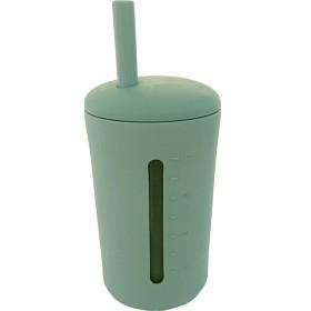 Summerville Organic Mugg med sugrör Silikon 200ml Cameo Green product image