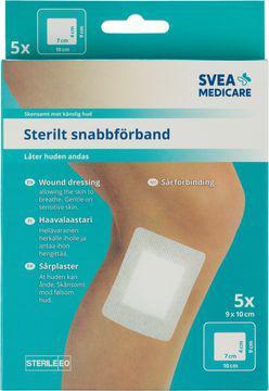 Svea Medicare sterilt snabbförb. 9x10 cm. 5st product image
