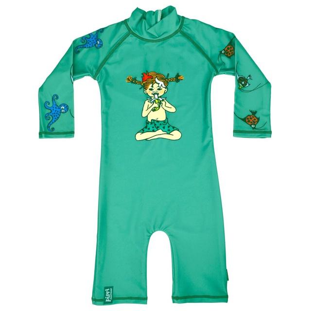 Swimpy UV-dräkt Pippi Söderhavet Grön Stl 74-80 product image