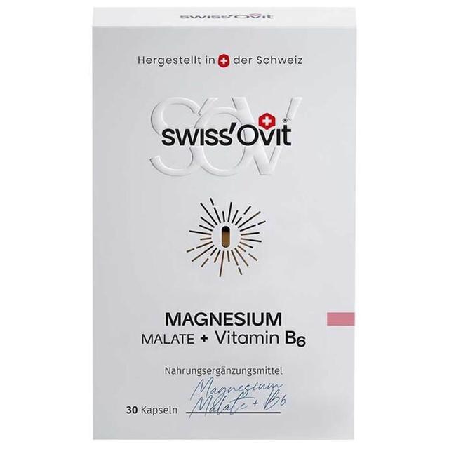 SwissOvit Magnesium Malat + Vitamin B6 30 St Kapseln product image