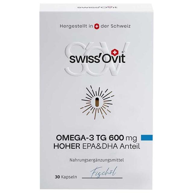 SwissOvit Omega-3 TG 600mg EPA & DHA 30 St Kapseln product image