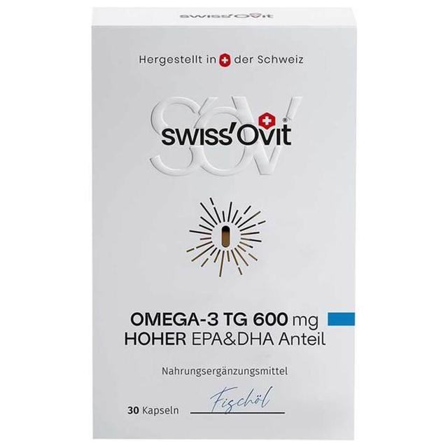 SwissOvit Omega-3 TG 600mg EPA & DHA 30 St Kapseln product image