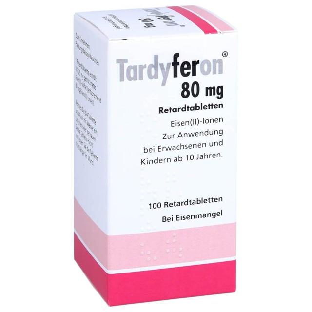 Tardyferon Depot-Eisen(II)-sulfat 80mg 100 St Retard-Tabletten product image