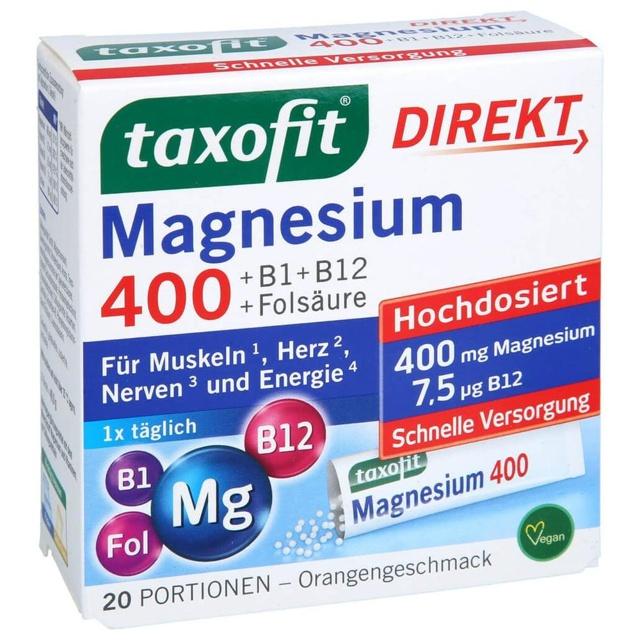 TAXOFIT Magnesium 400+B1+B6+B12+Folsäure 800 Gran. product image