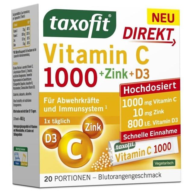 TAXOFIT Vitamin C 1000+Zink+D3 Direkt Granulat product image