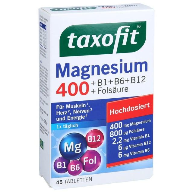 TAXOFIT Magnesium 400+B1+B6+B12+Folsäure Tabletten product image