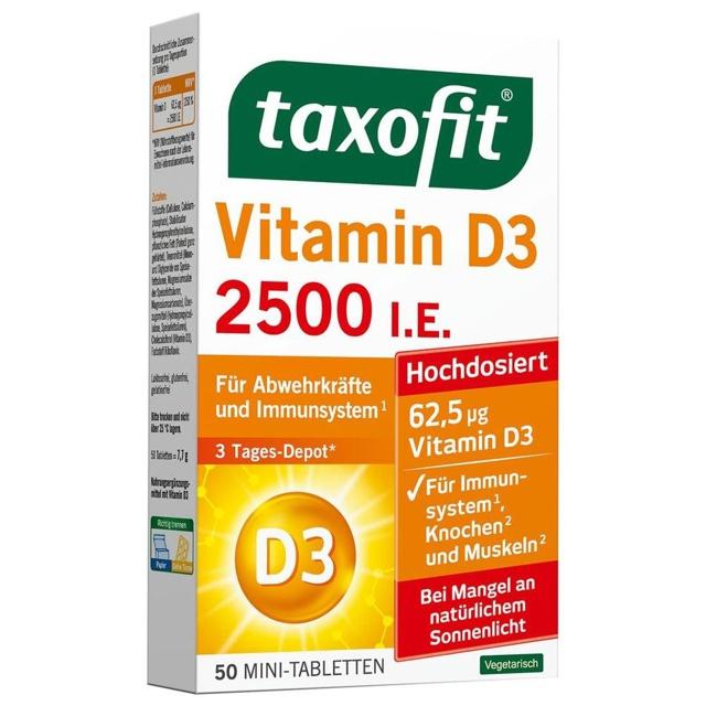 TAXOFIT Vitamin D3 2500 I.E. Tabletten product image