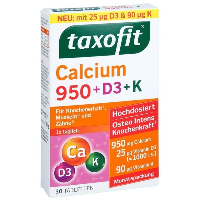 TAXOFIT Calcium 950+D3+K Tabletten product image