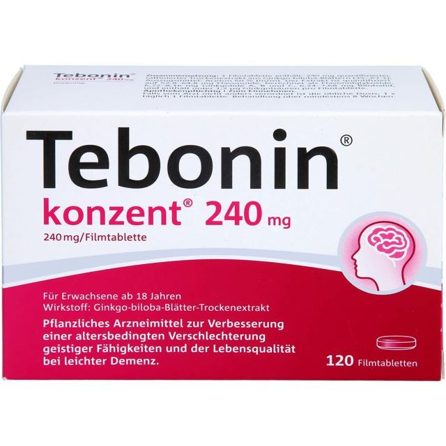 TEBONIN konzent 240 mg Filmtabletten product image