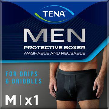 TENA Men Washable Protective Boxer Svart Absorberande boxershorts 1 par product image
