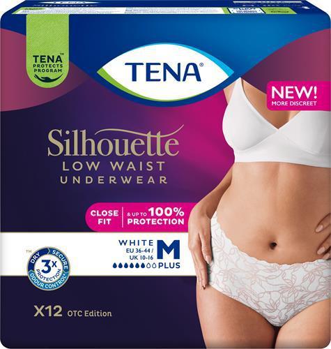 TENA SILHOUETTE Plus Medium White, 12 st product image