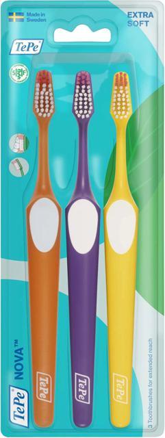 TePe nova extra soft tandborste 3-pack product image