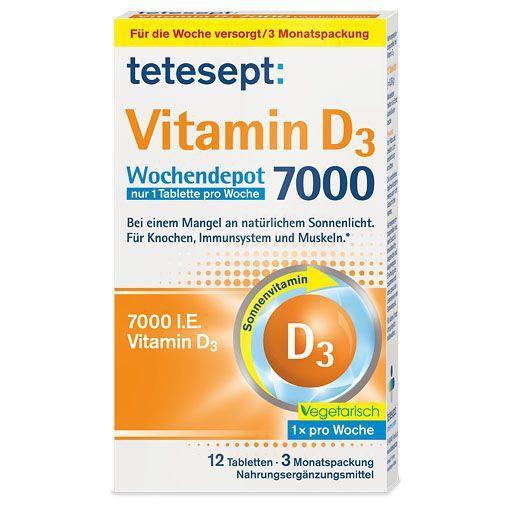 TETESEPT Vitamin D3 7.000 Wochendepot Filmtabl. product image