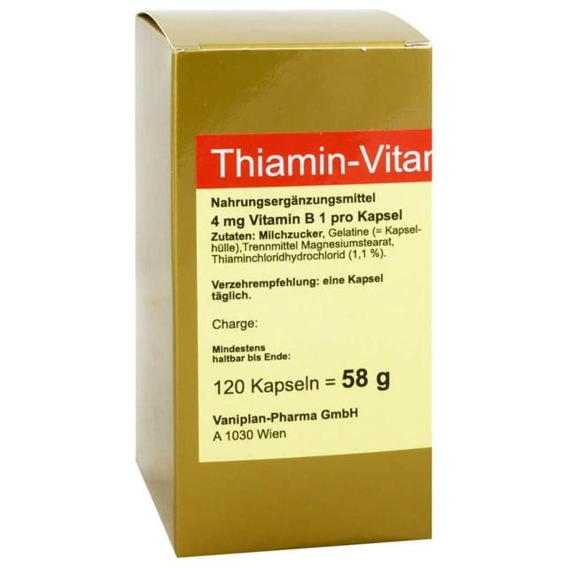 Thiamin Kapseln Vitamin B1, 120 St Kapseln product image