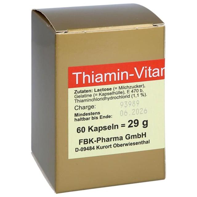 Thiamin Kapseln Vitamin B1, 60 St Kapseln product image