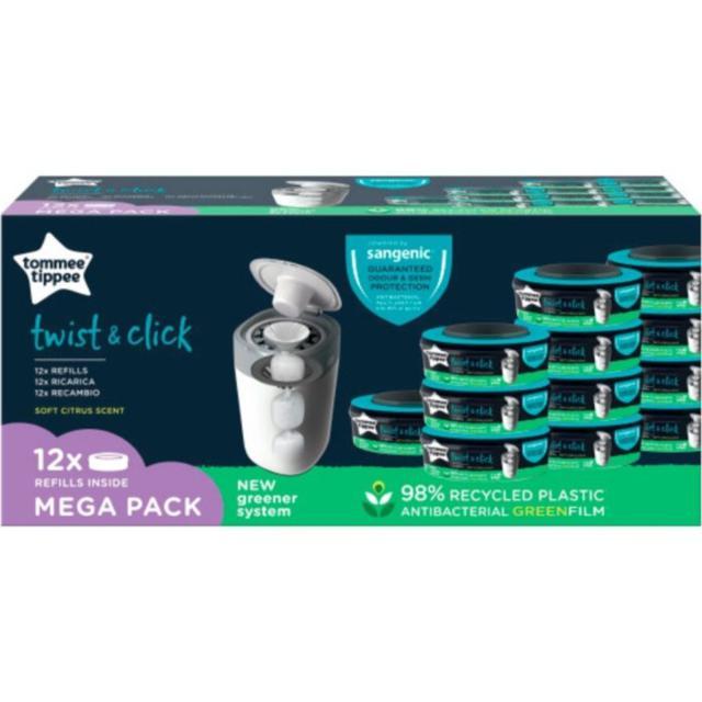 Tommee Tippee Sangenic Twist & Click Refill 12-pack product image