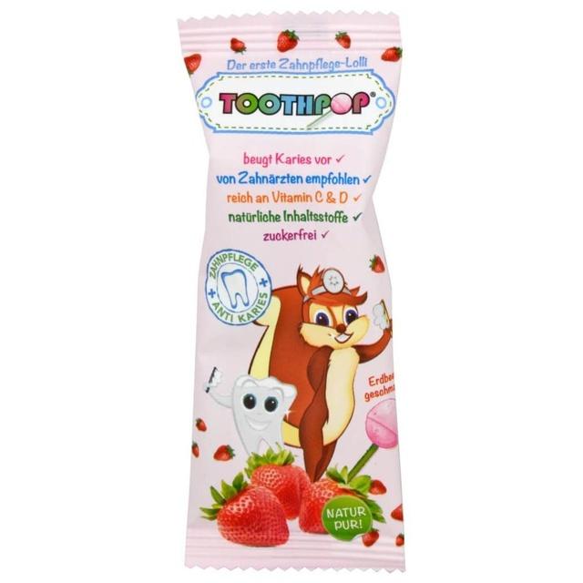 TOOTHPOP Zahnpflege-Lolli Erdbeergeschmack 1 St product image