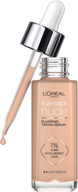True Match Nude Plumping Tinted Serum Foundation 3-4 Light-Medium product image