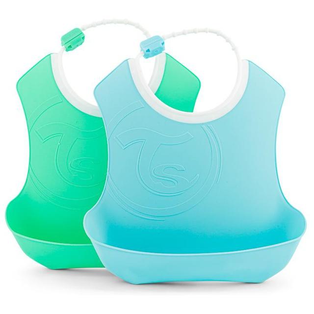 Twistshake Bib 4+m Pastel Blue Green product image