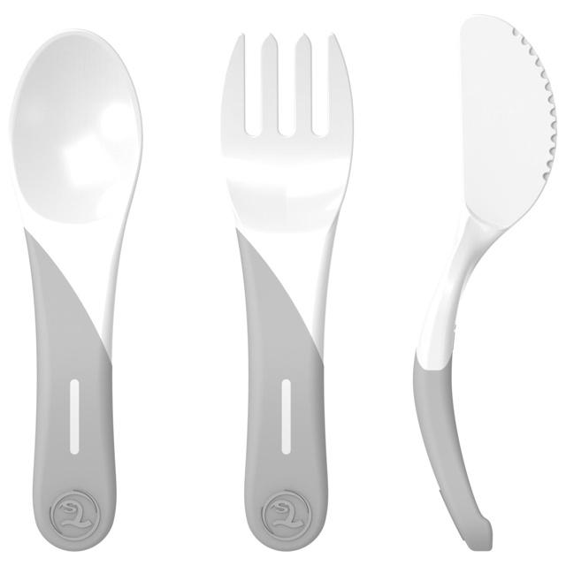 Twistshake Learn Cutlery 6+m White product image