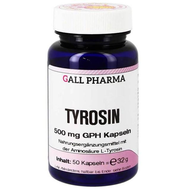 Tyrosin 500 mg GPH Kapseln, 50 St Kapseln product image