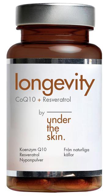 Under the skin Longevity CoQ10+Resveratrol 60 kapslar product image