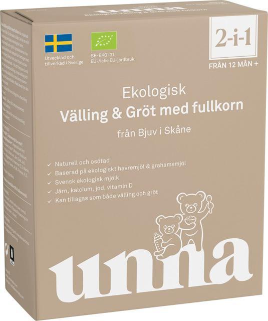 Unna ekologisk välling-gröt från 12 mån, 300 g product image