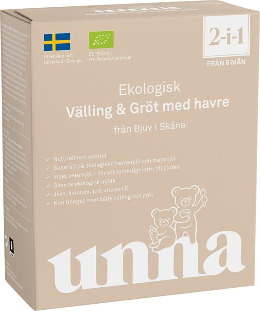 Unna Ekologisk välling-gröt från 6 mån, 300 g product image