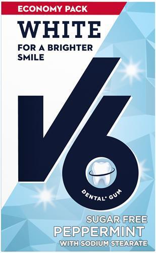 V6 White Peppermint tuggummi 72 g product image