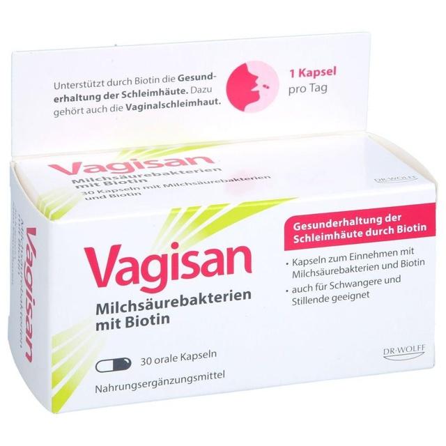 VAGISAN Milchsäurebakterien mit Biotin Kapseln product image