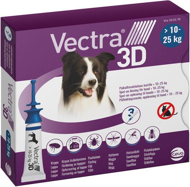 Vectra 3D för hund, 10-25 kg spot-on, lösning product image