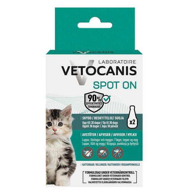 Vetocanis Anti-parasit Spot on Kattunge 2x0,6 ml product image