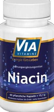 VIAVITAMINE Niacin Vitamin B3 Kapseln product image