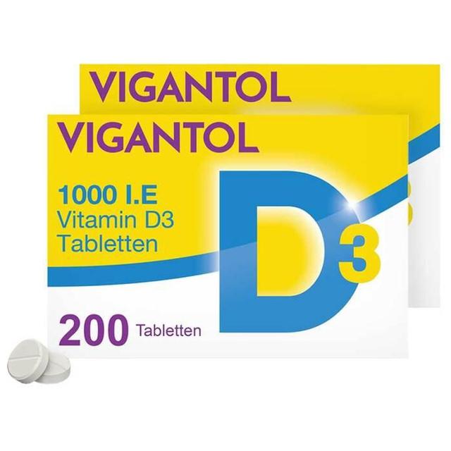Vigantol 1.000 I.E. Vitamin D3 Tabletten, 2x200 St Tabletten product image