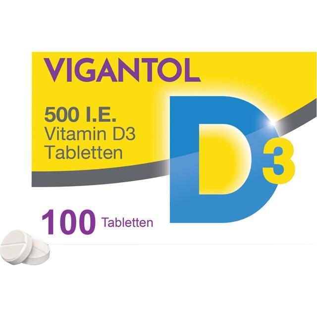 VIGANTOL 500 I.E. Vitamin D3 Tabletten product image