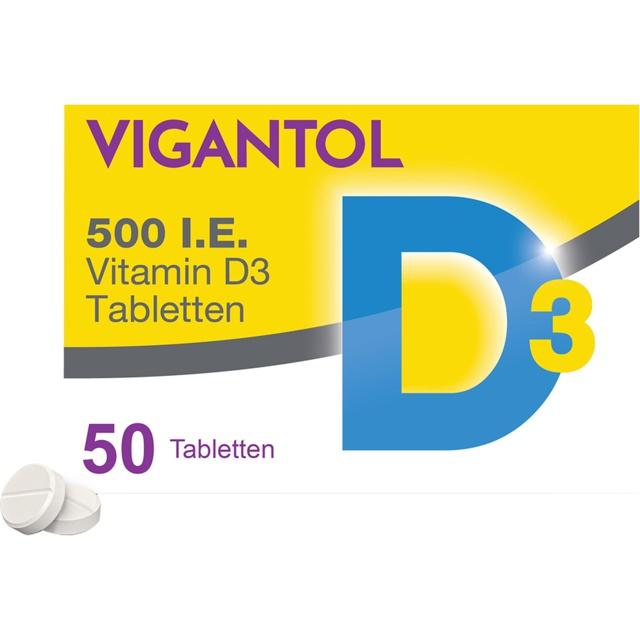 VIGANTOL 500 I.E. Vitamin D3 Tabletten product image