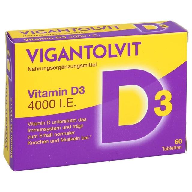 Vigantolvit 4.000 I.E.Vitamin D3 Tabletten, 60 St Tabletten product image