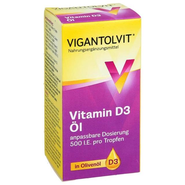 VIGANTOLVIT 500 I.E./Tropfen Vitamin D3 Öl 10 ml Tropfen zum Einnehmen product image