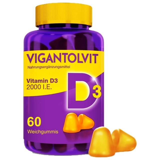 VIGANTOLVIT Vitamin D3 2000 I.E. 60 St product image