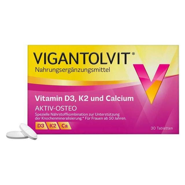 Vigantolvit Vitamin D3 K2 Calcium Filmtabletten, 30 St Filmtabletten product image