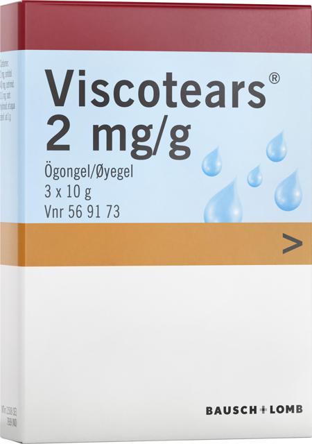 Viscotears, ögongel 2 mg/g 3 x 10 g product image