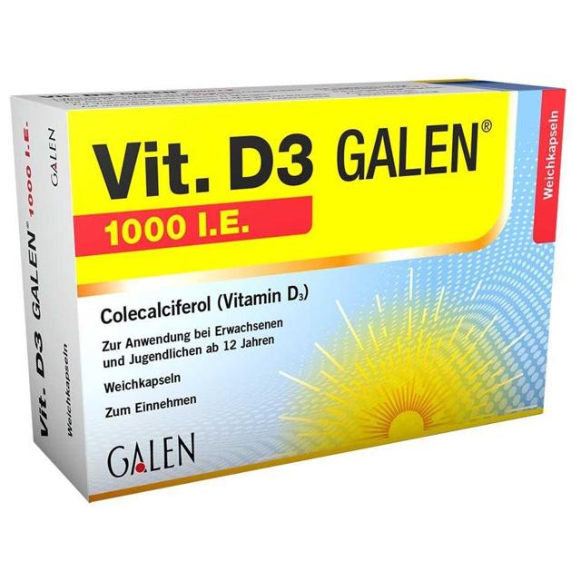 VIT. D3 GALEN 1000 I.E. Weichkapseln product image