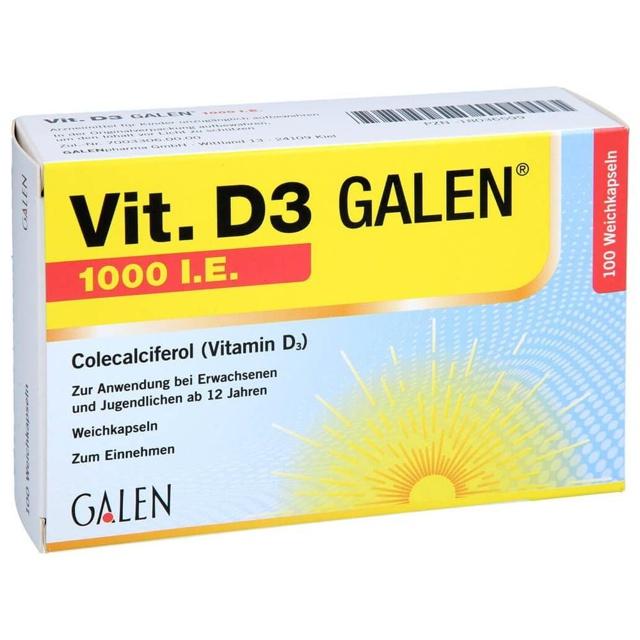 VIT. D3 GALEN 1000 I.E. Weichkapseln product image