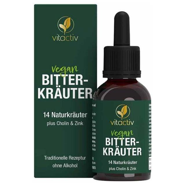 Vitactiv Bitterkräuter Tropfen ohne Alkohol, 50 ml Tropfen product image