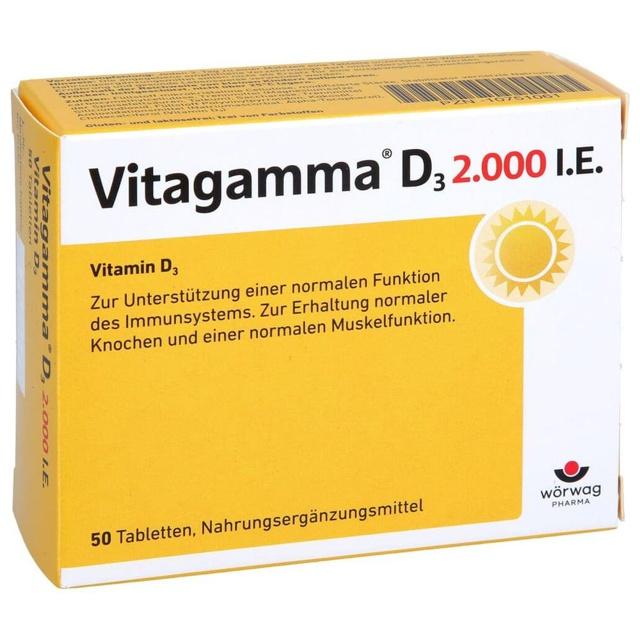 VITAGAMMA D3 2.000 I.E. Vitamin D3 NEM Tabletten product image