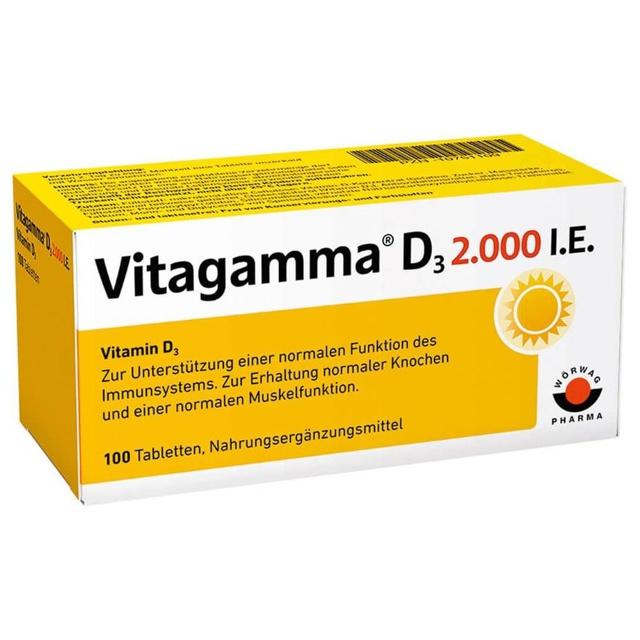VITAGAMMA D3 2.000 I.E. Vitamin D3 NEM Tabletten product image
