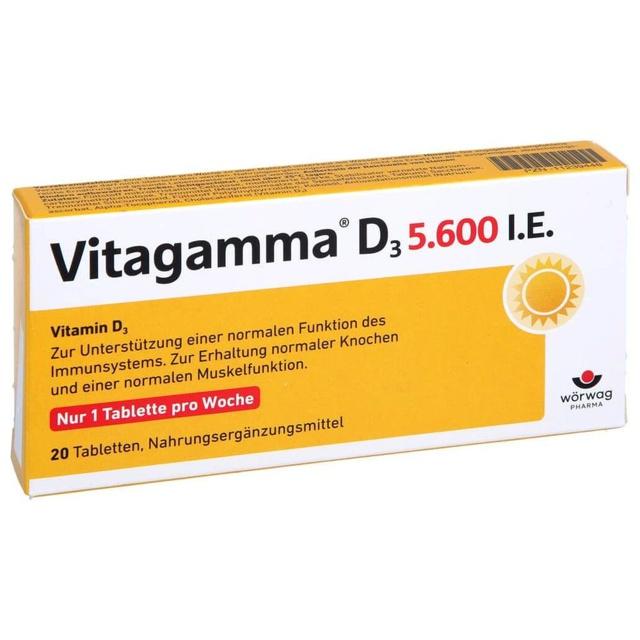 VITAGAMMA D3 5.600 I.E .Vitamin D3 NEM Tabletten product image