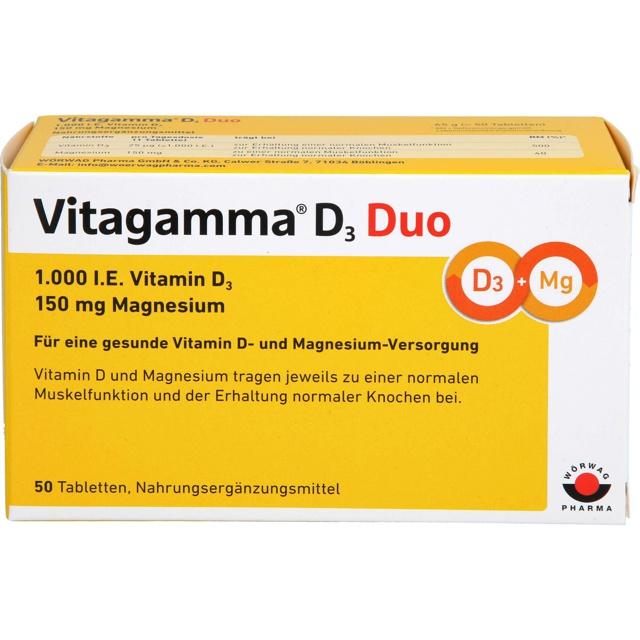 VITAGAMMA D3 Duo 1.000 I.E Vit.D3 150mg Magnes.NEM product image