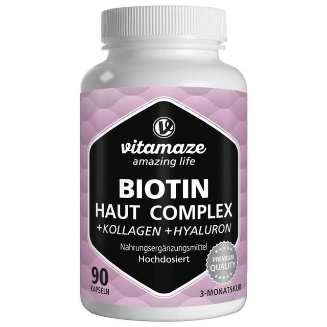 BIOTIN HAUT Komplex hochdosiert+Kollagen Kapseln product image